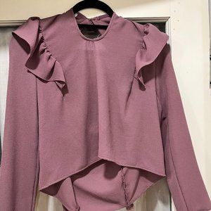 Haute Monde long sleeve women blouse with ruffles